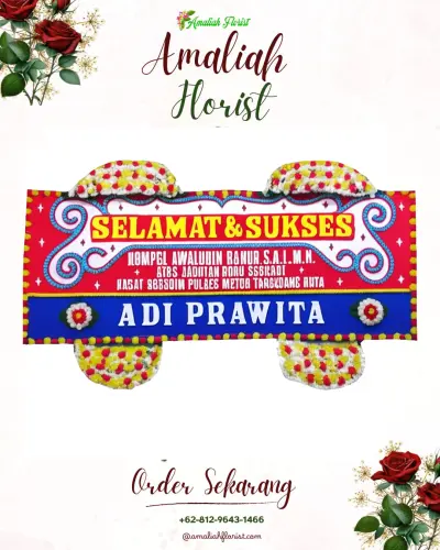 Karangan Bunga Ucapan Selamat di Sulahan